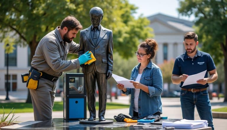Entretien d'une sculpture publique : qui paie et comment