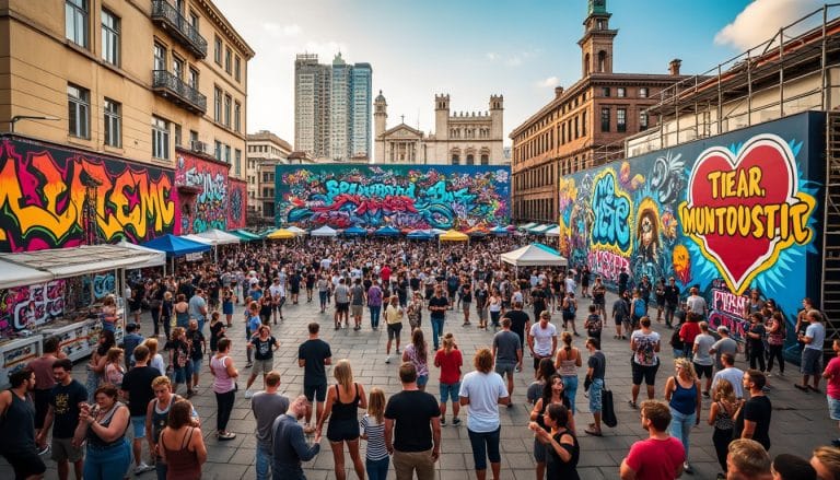 Festival de street art : comment une ville en accueille un